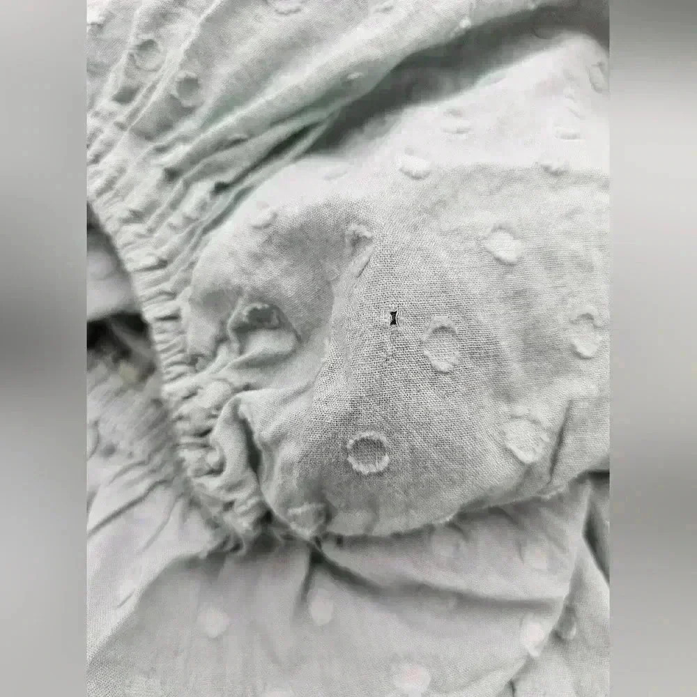 R. Vivimos Womens Size L 12/14 Summer Half Sleeve Cotton Ruffled Dress - Picture 12 of 12